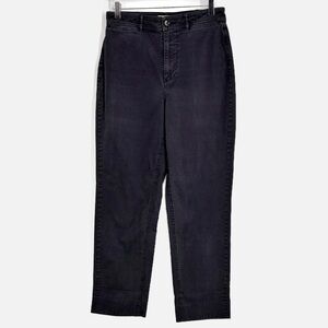 Everlane Cotton Chino Straight Leg Pants in Washed Black - Size 8